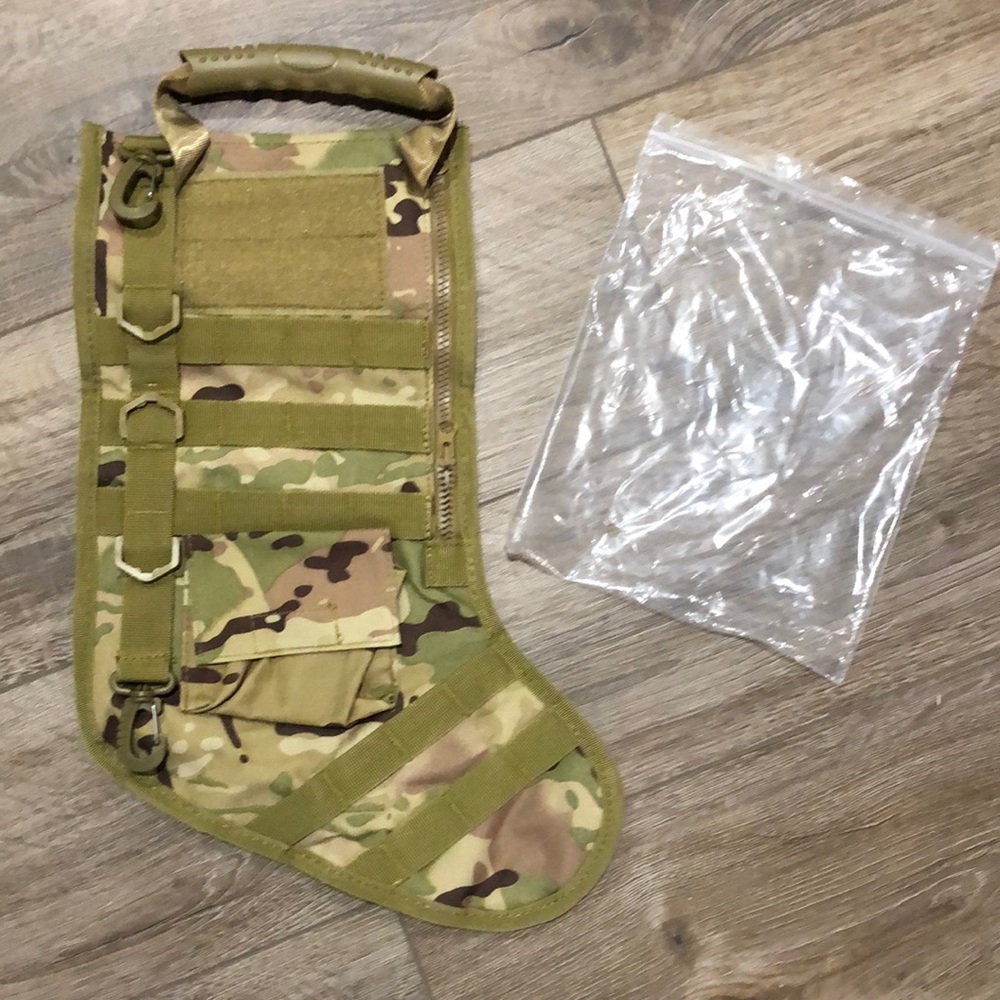 Brand new in package! - Army Surplus CAMO Christmas Stocking - Picture 1 of 8